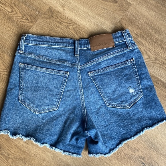 J Crew Mercantile raw hem jean shorts - Picture 5 of 15